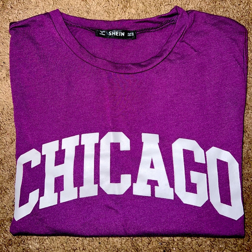 purple Chicago shirt